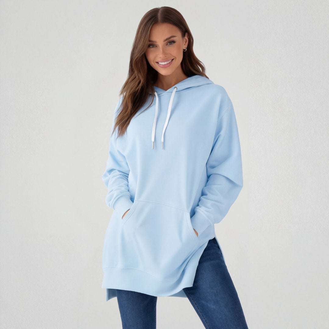 Übergroßes Hoodie-Kleid