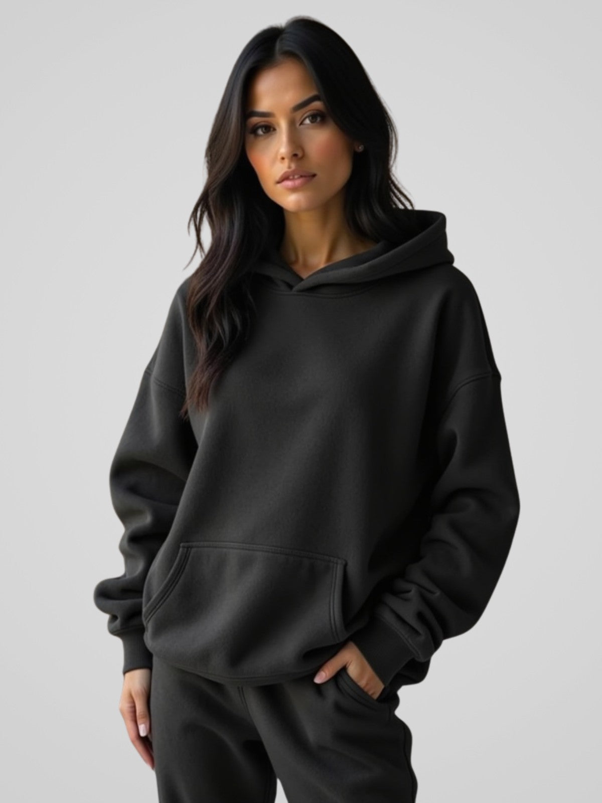 Robe à capuche oversize
