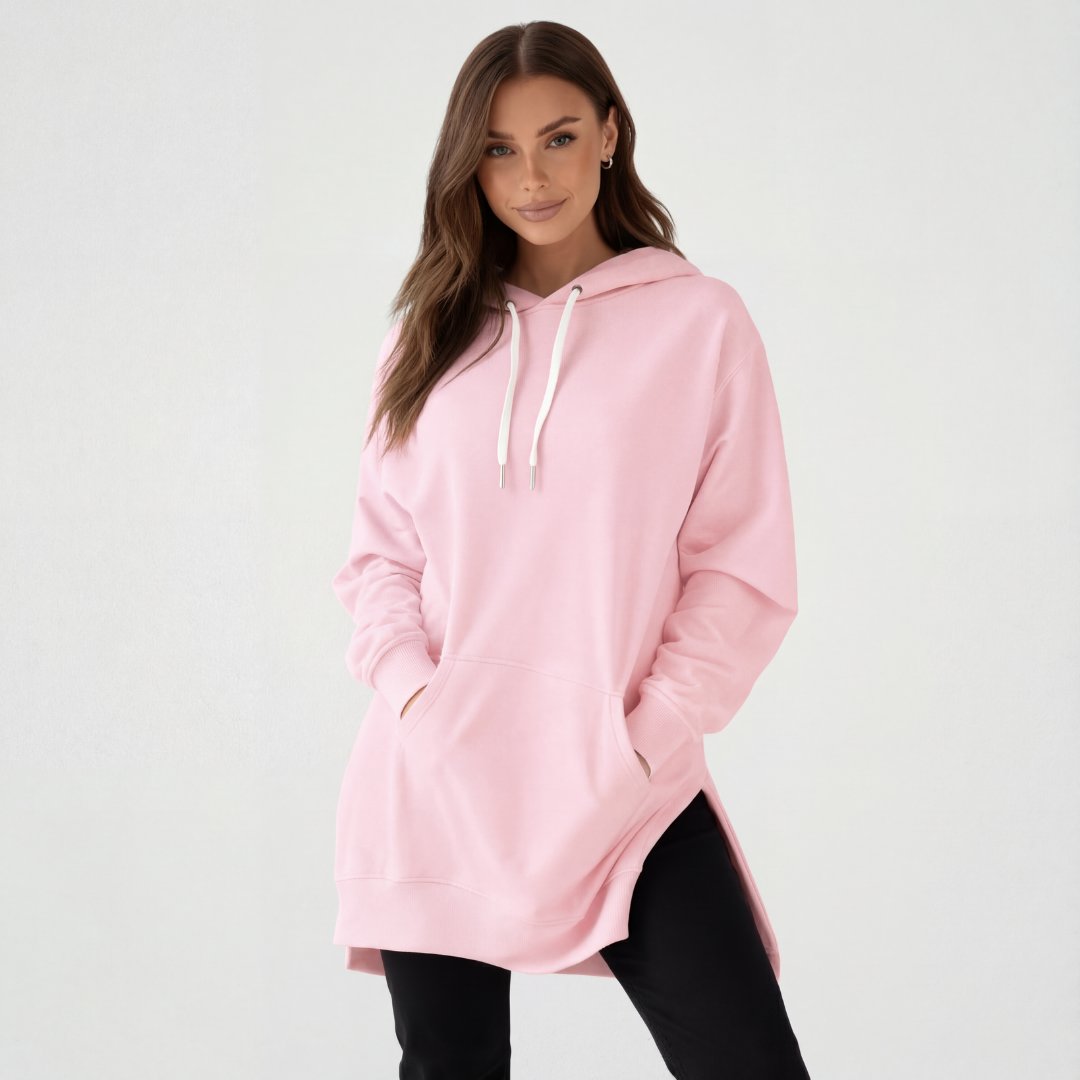 Übergroßes Hoodie-Kleid