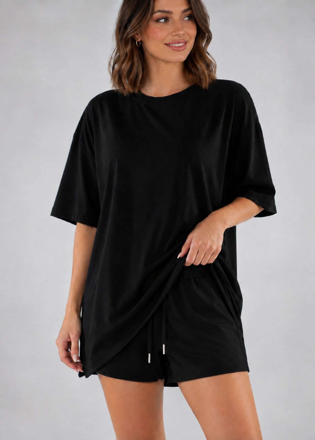 Robe à capuche oversize