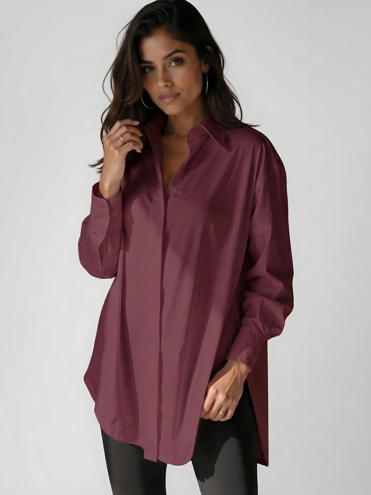 Robe à capuche oversize