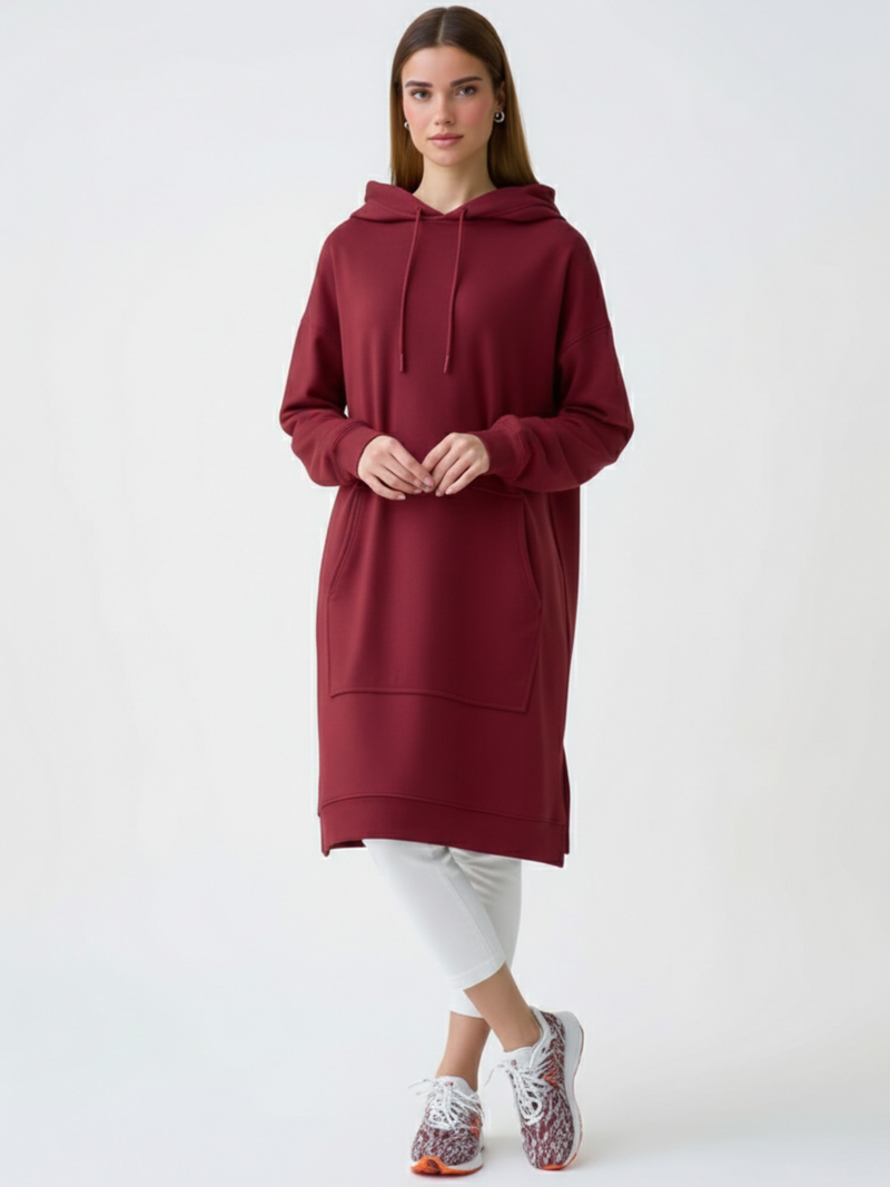 Robe à capuche oversize