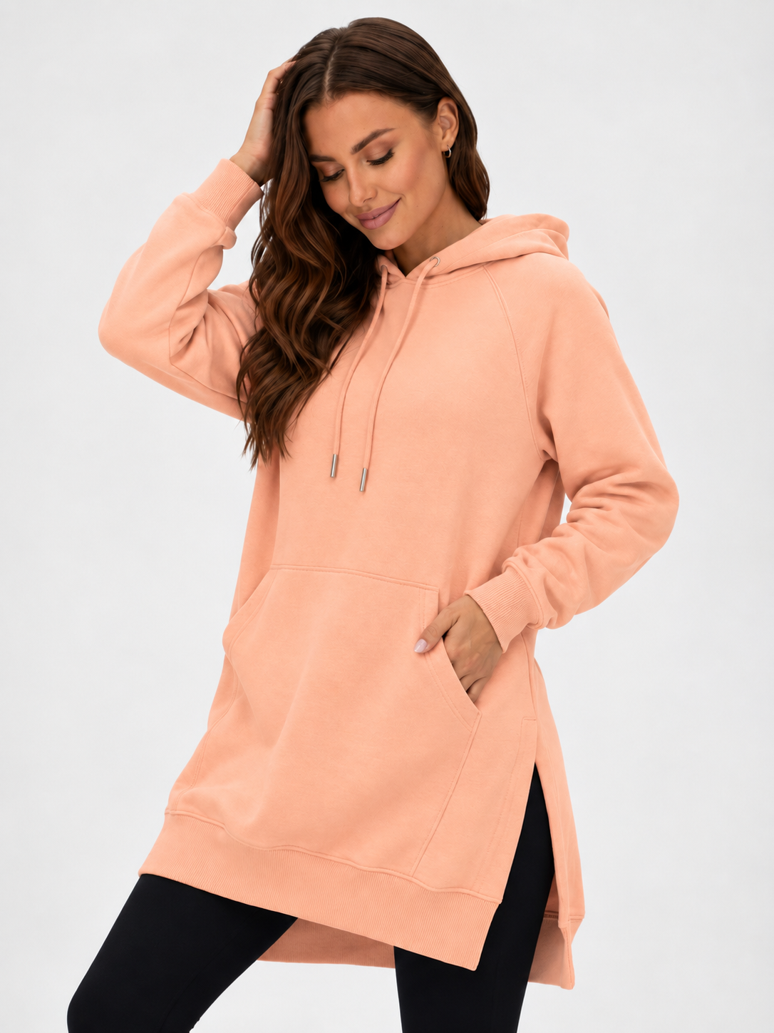 Robe à capuche oversize