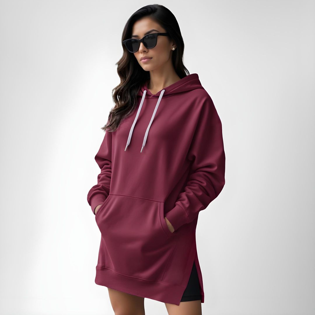 Robe à capuche oversize
