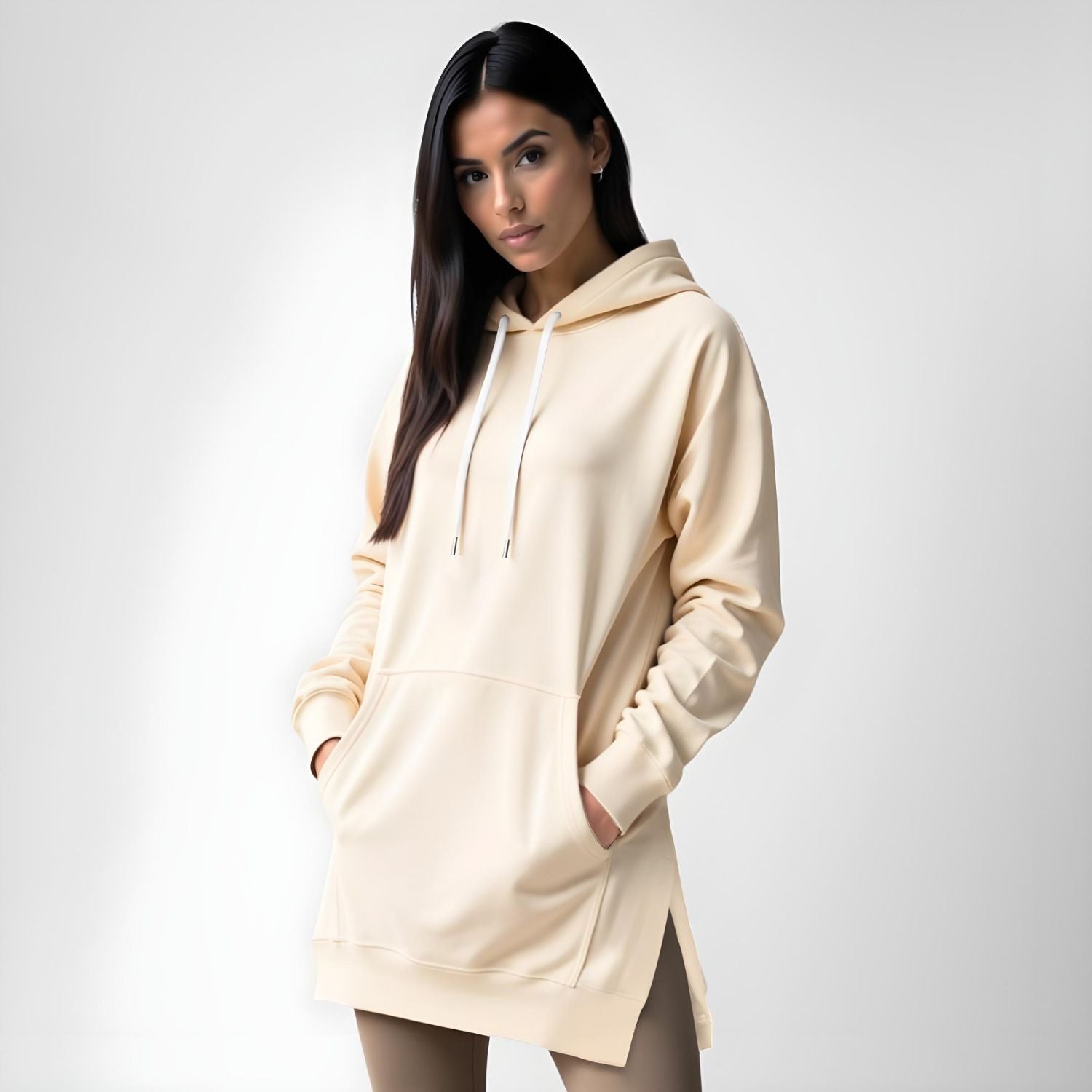 Robe à capuche oversize