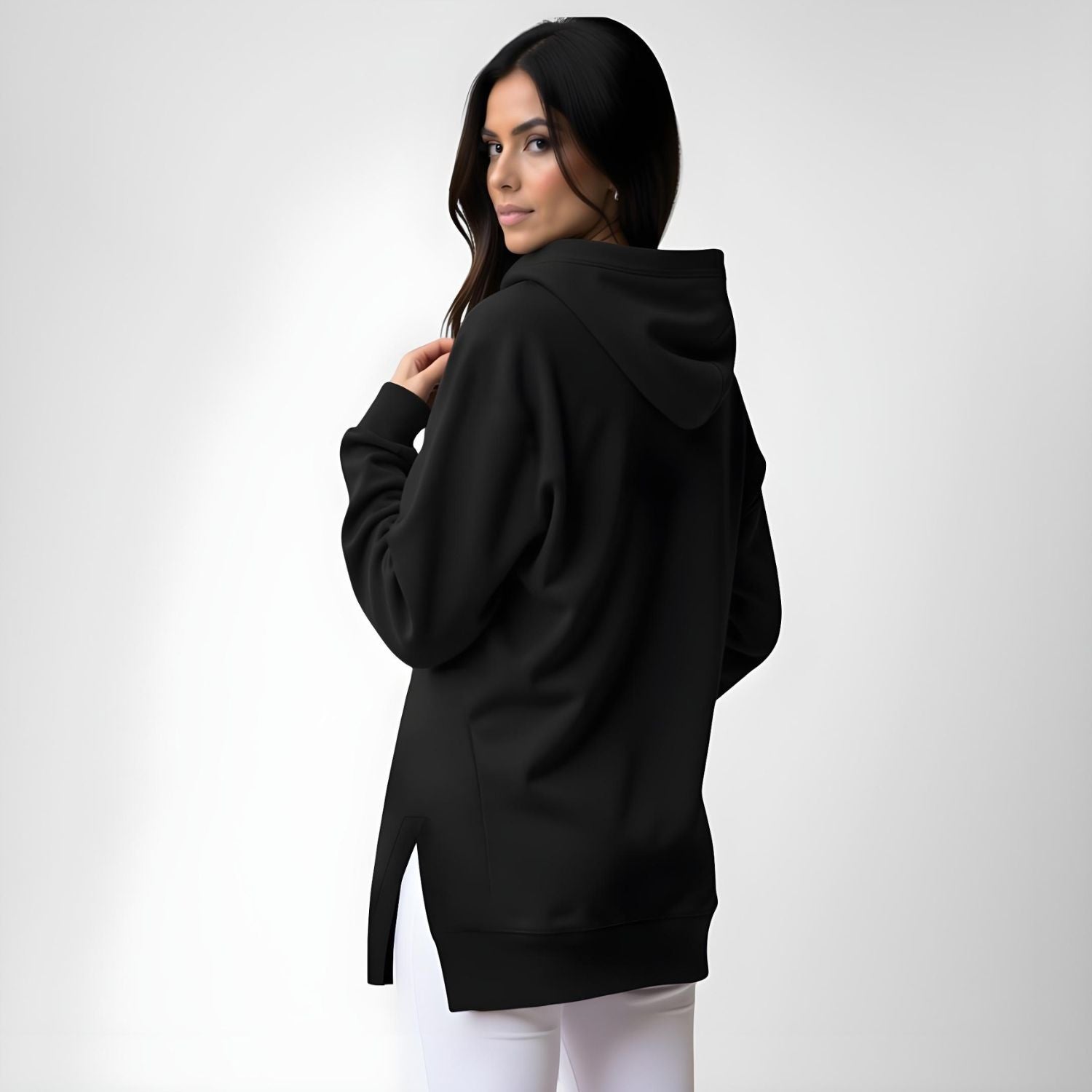 Robe à capuche oversize
