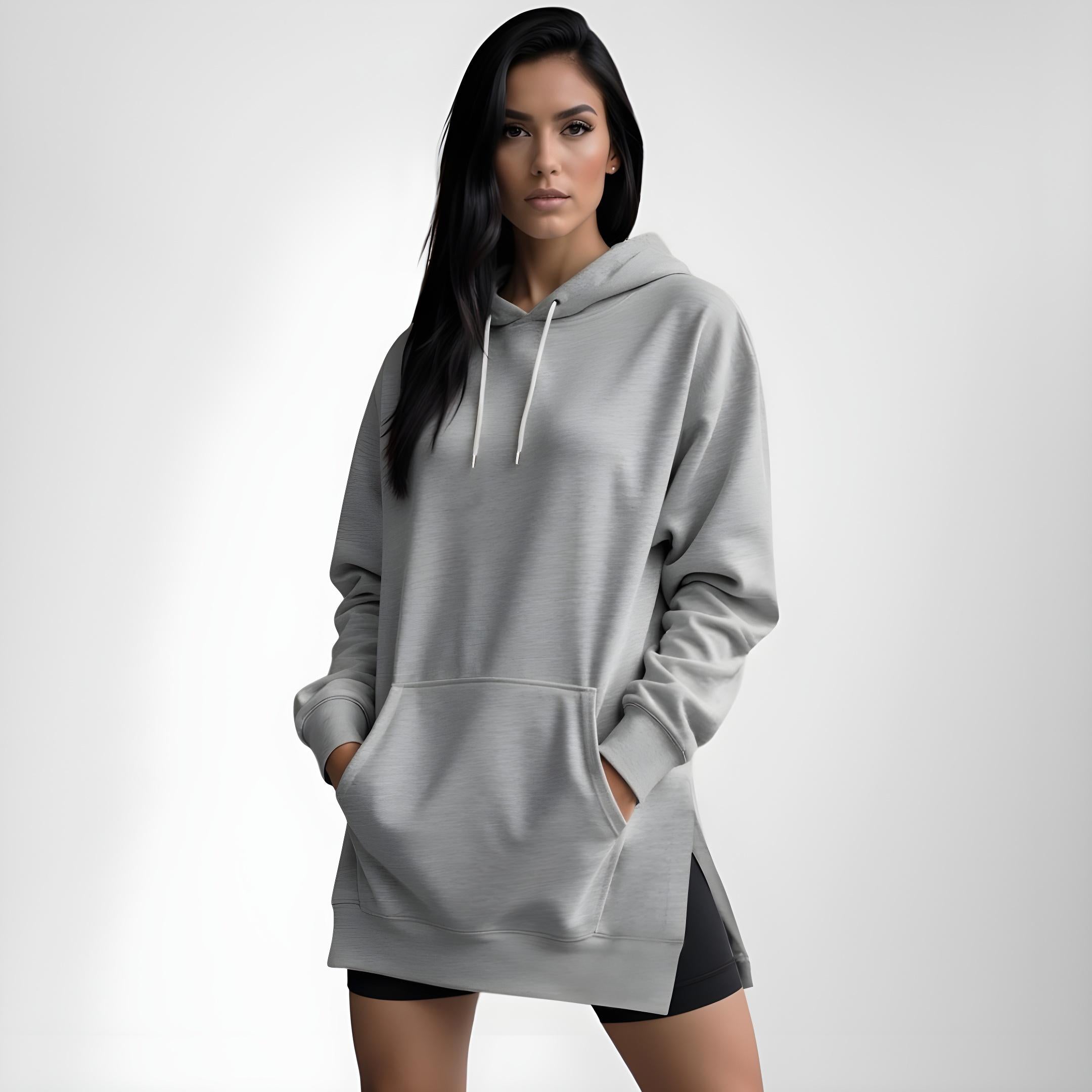 Robe à capuche oversize