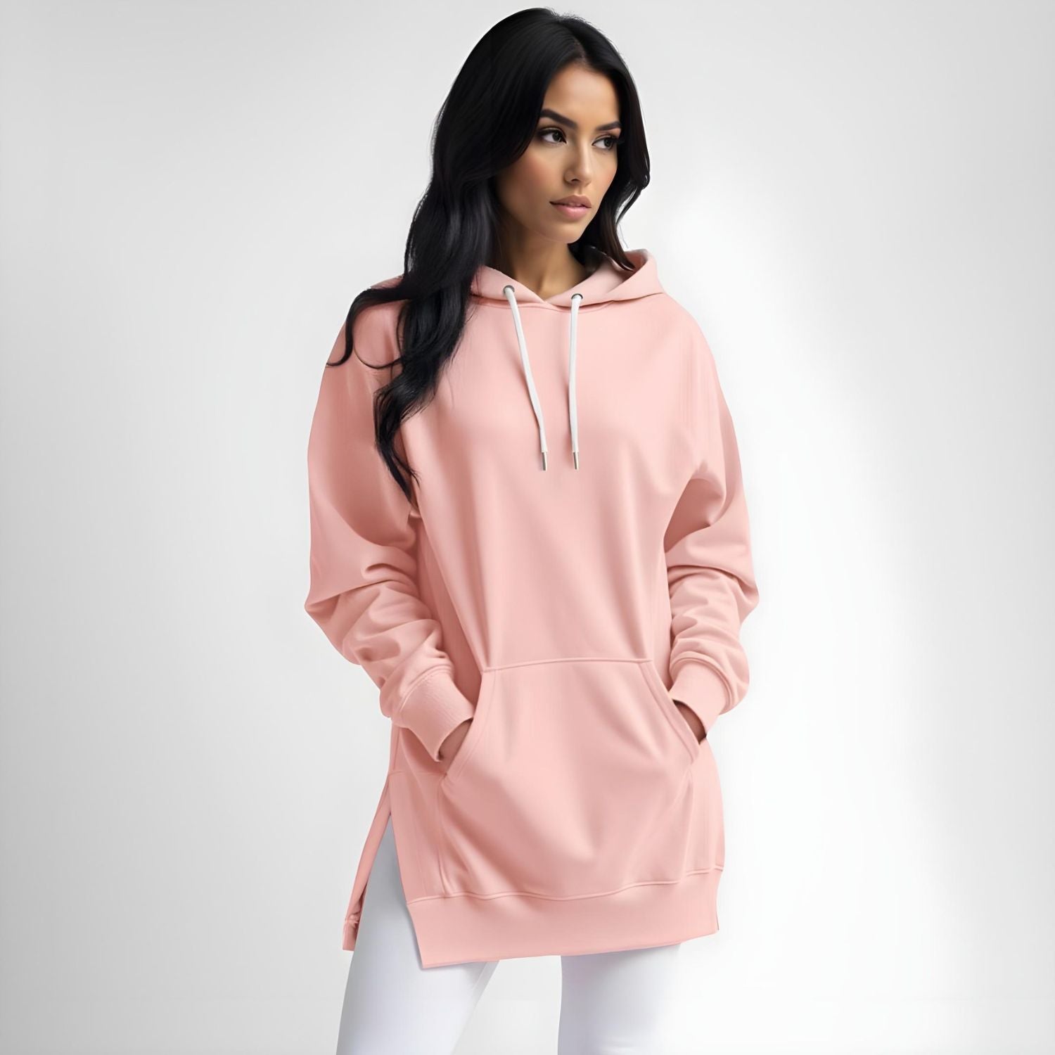 Robe à capuche oversize